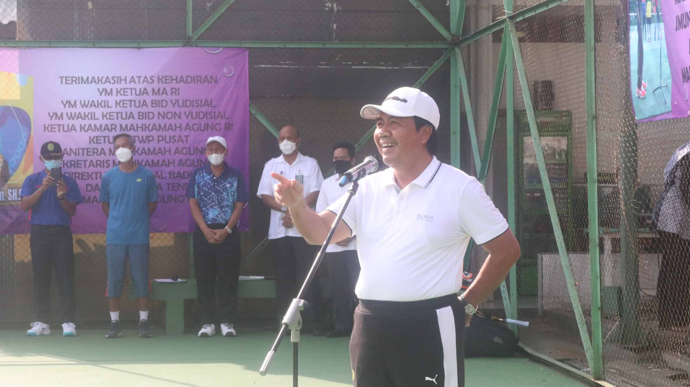 Peresmian Lapangan Tenis 1